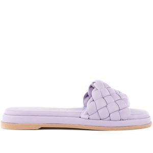 NEW IN BOX SEYCHELLES Bellissima Woven Slide Sandals in Lavender